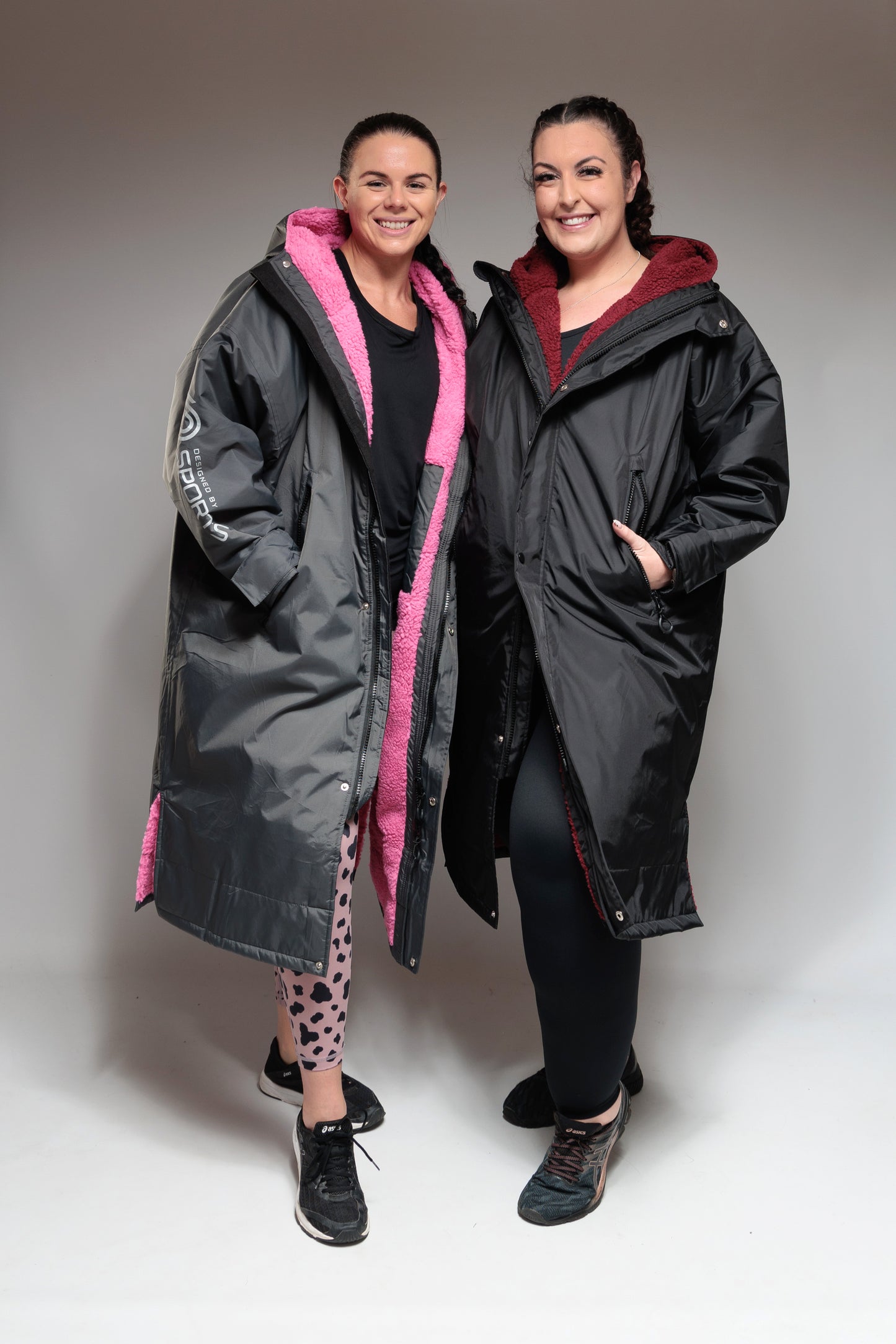 DBS Cocoon Coat - Black and Red