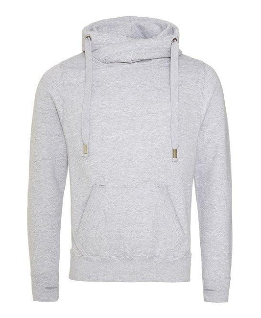 Grey Cross Neck Hoodie
