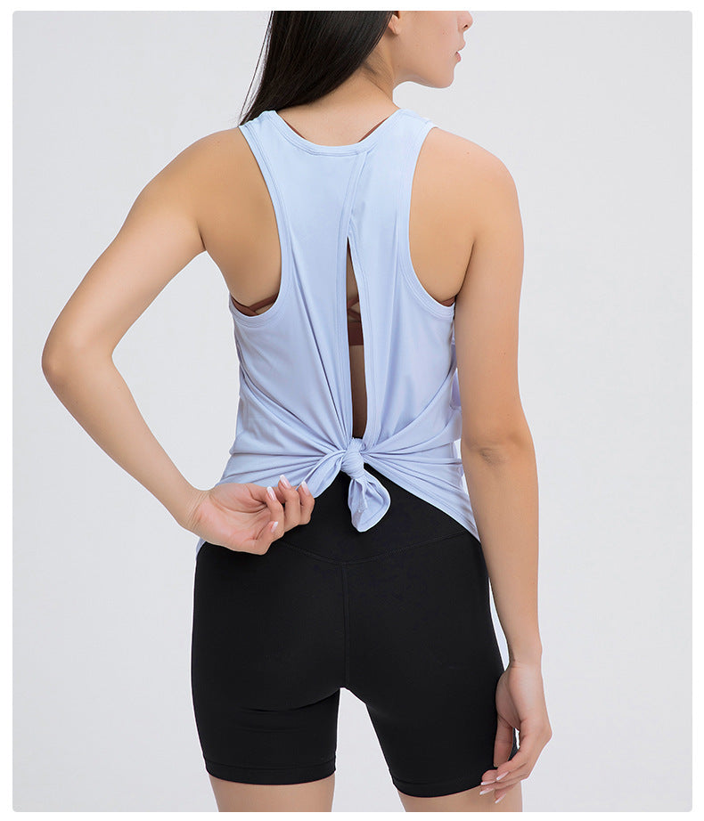 Baby Blue Tie Back Tank Top